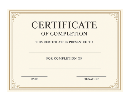 Download Completion Certificate